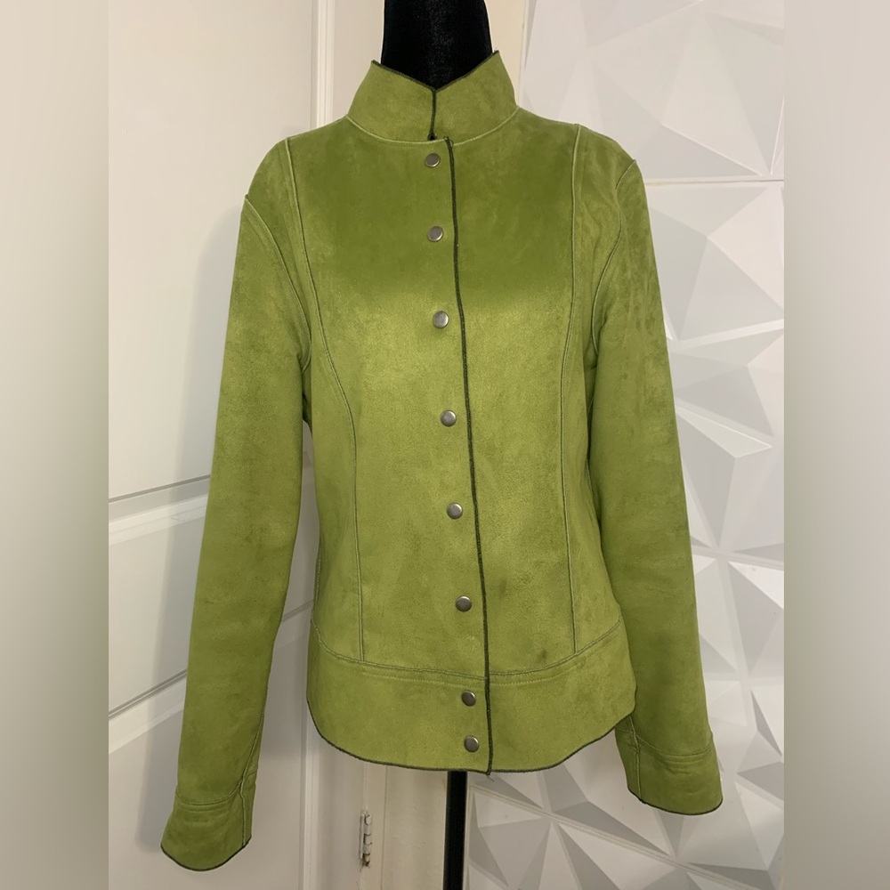 Reversible Green and gray Women's Jacket